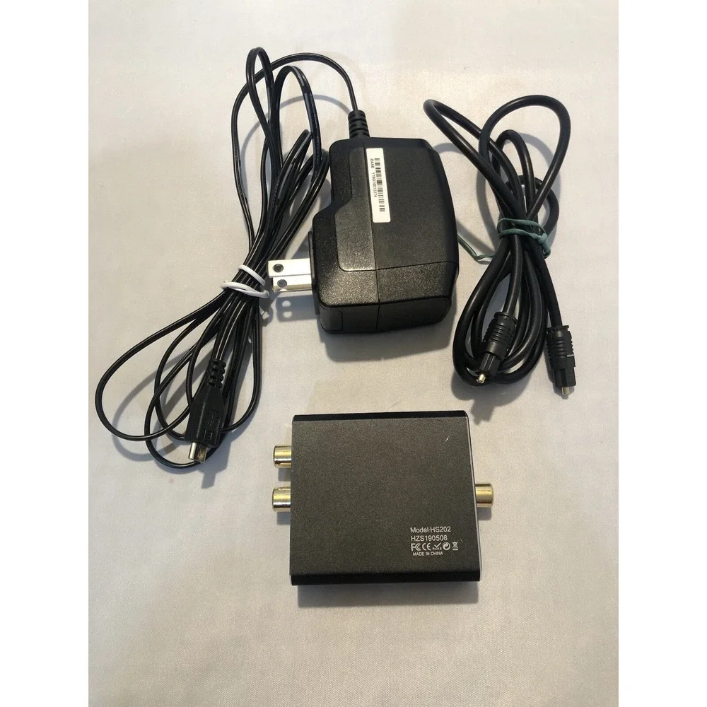 Techole Digital to‎ Analog Audio Converter 192kHz & Power Cord, Digital Toslink
